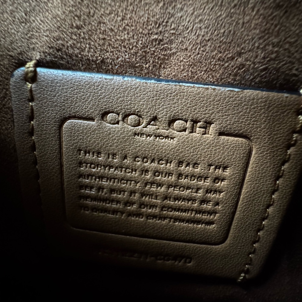 Coach Pebbled Black Crossbody Bag - Picture 9 of 9